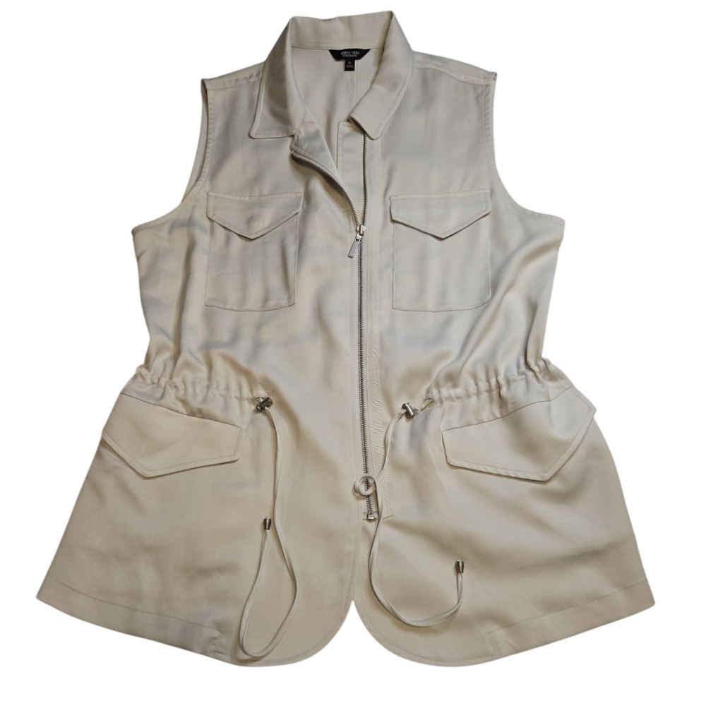 Simply Vera Wang Asymetrical Zipper Vest